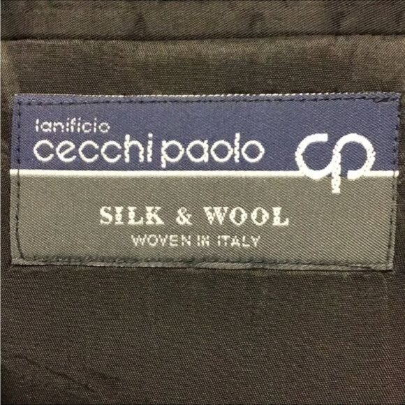 GianFranco Ruffini Mens Houndstooth Silk & Wool Woven Blend Italian Blazer, 46R - Picture 8 of 9